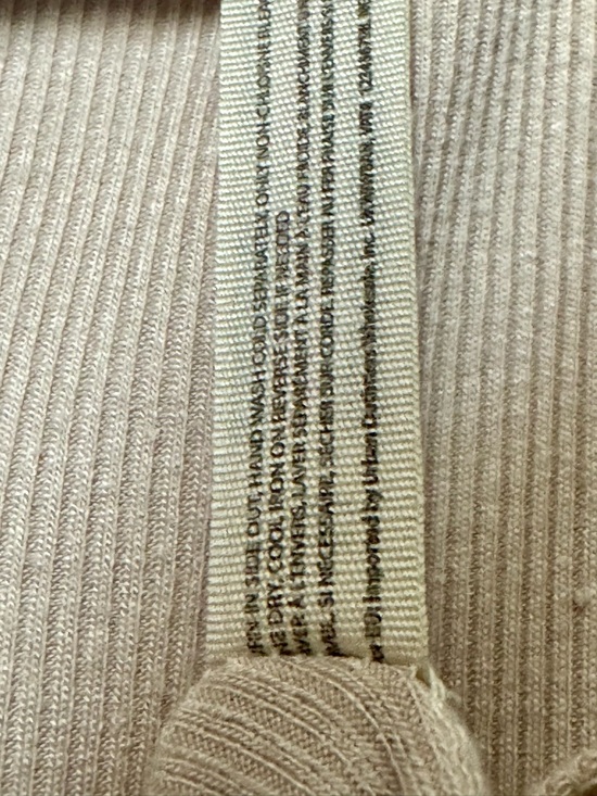 Free People So Fresh Shirred Puff Sleeve Ribbed Bodysuit in Dust Storm Large - Picture 13 of 13